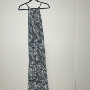 Gap Maternity Maxi Dress Gray Halter Neck Sz S Small